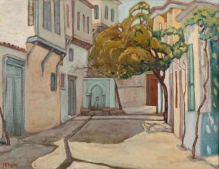 Constantinos Maleas - Ruelle à Mytilène