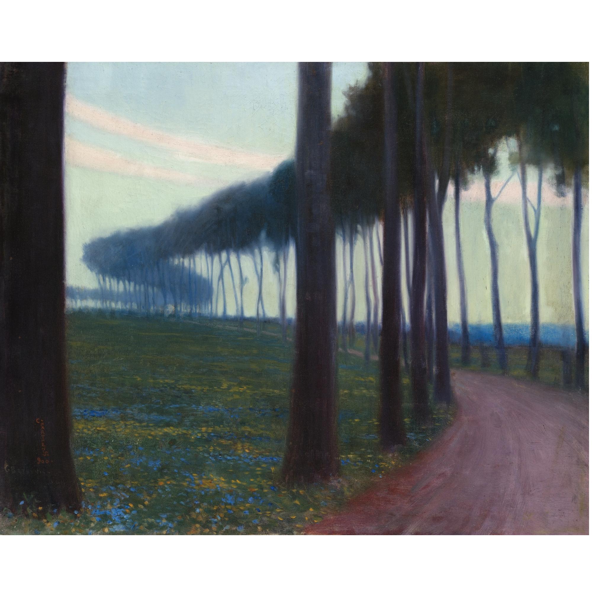 Constantinos Parthenis - Greek A Tree-Lined Road