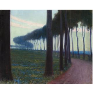 Constantinos Parthenis - Greek A Tree-Lined Road