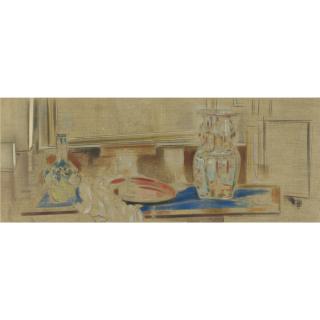 Constantinos Parthenis - Greek still Life With Japanese Vase