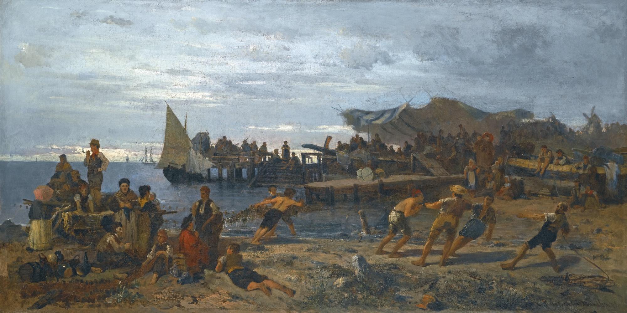 Constantinos Volanakis - Greek a Bustling Shore