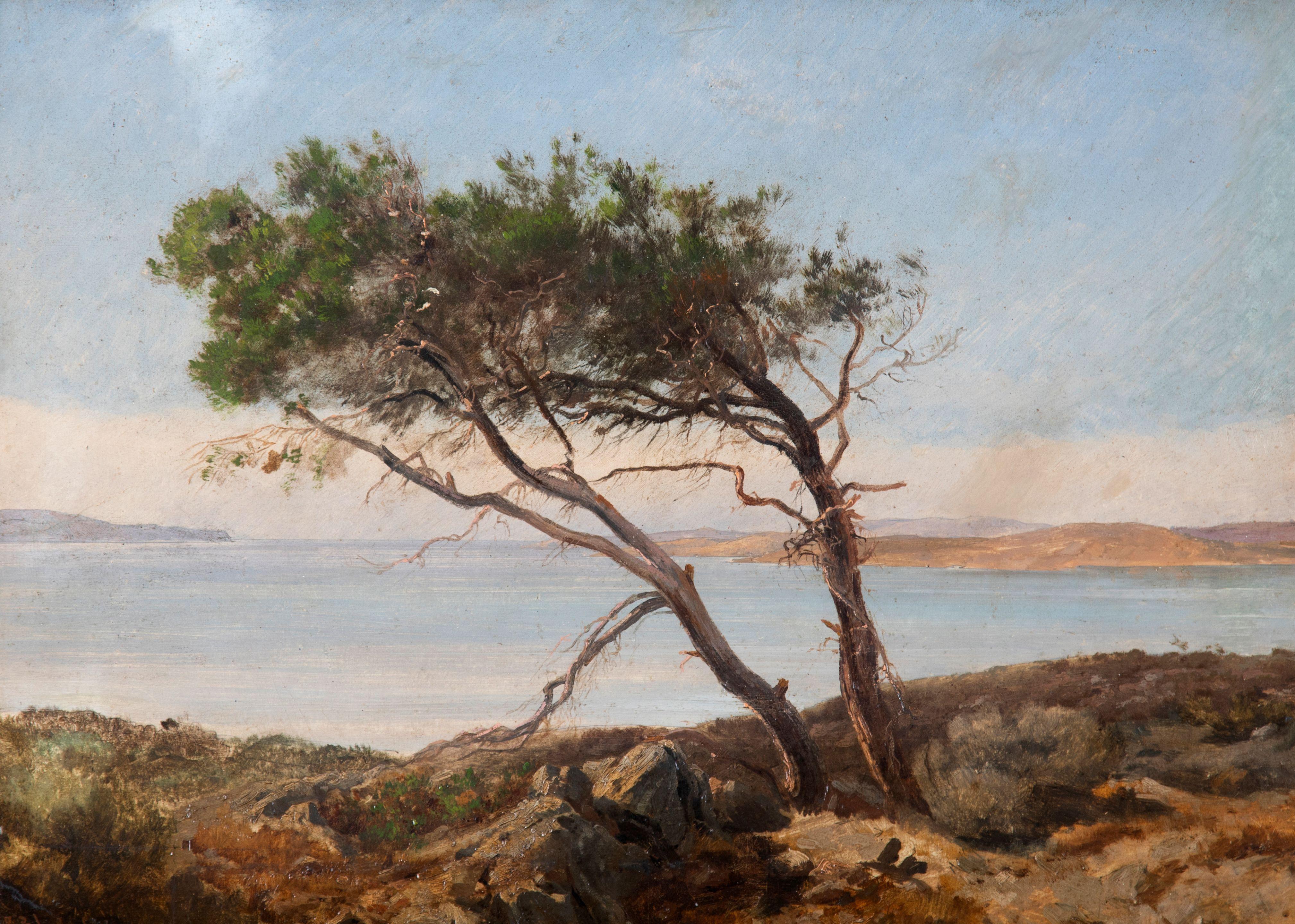 Constantinos Volanakis - Vue de Lavrio, une paire