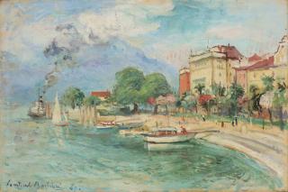 Contardo Barbieri - Paesaggio lacustre