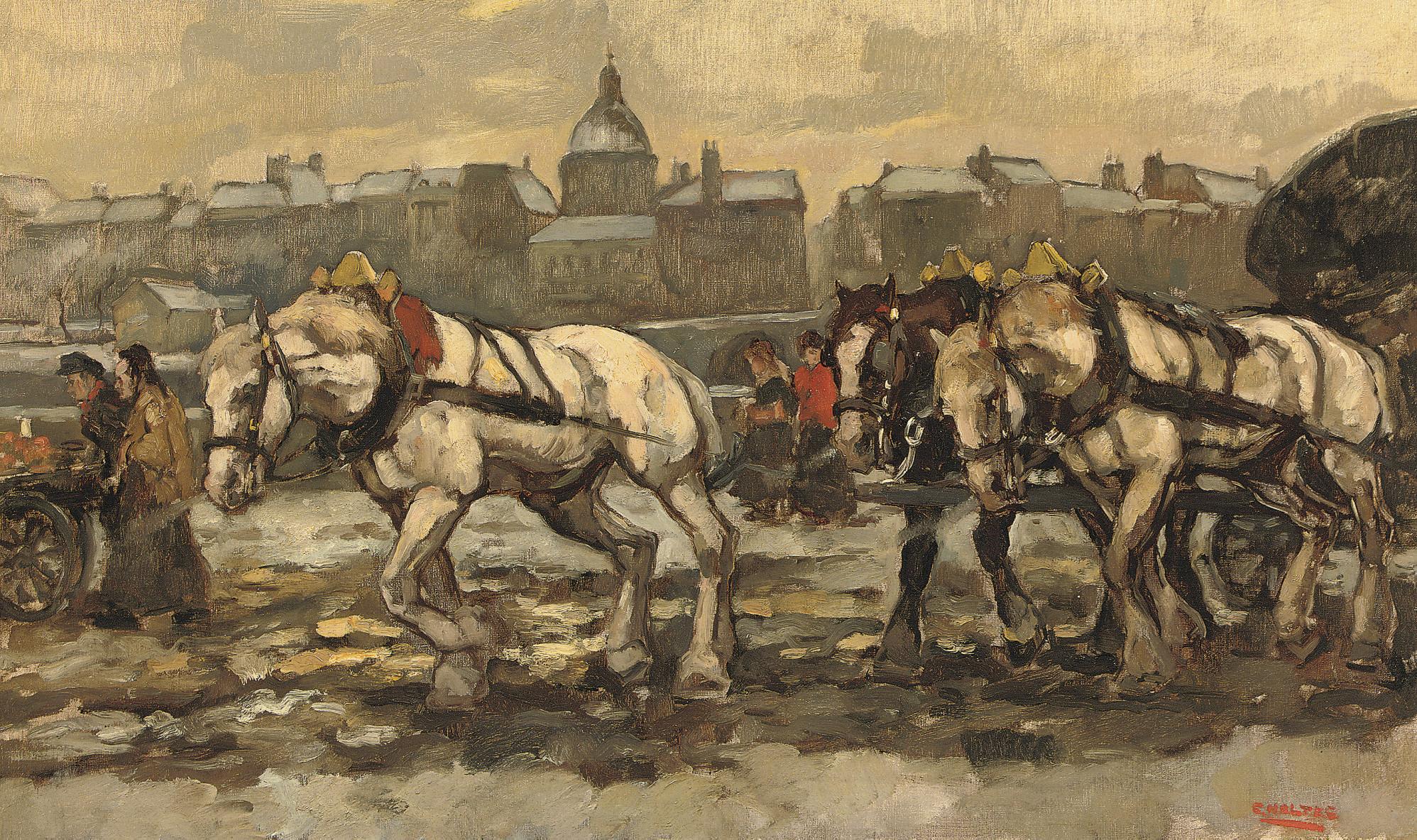 Cor Noltee - Pulling a heavy load, Rotterdam