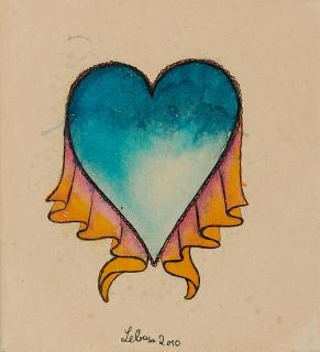 Corinne von Lebusa - Ohne Titel (Blaues Herz)