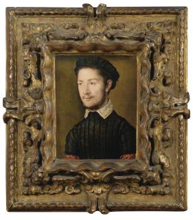 Corneille De La Haye - Portrait D\'Hommecorneille De La Haye Called De Lyon ; Portrait Of A Man ; Oil On Panel ; Bears A Red Inscription On The Reverse