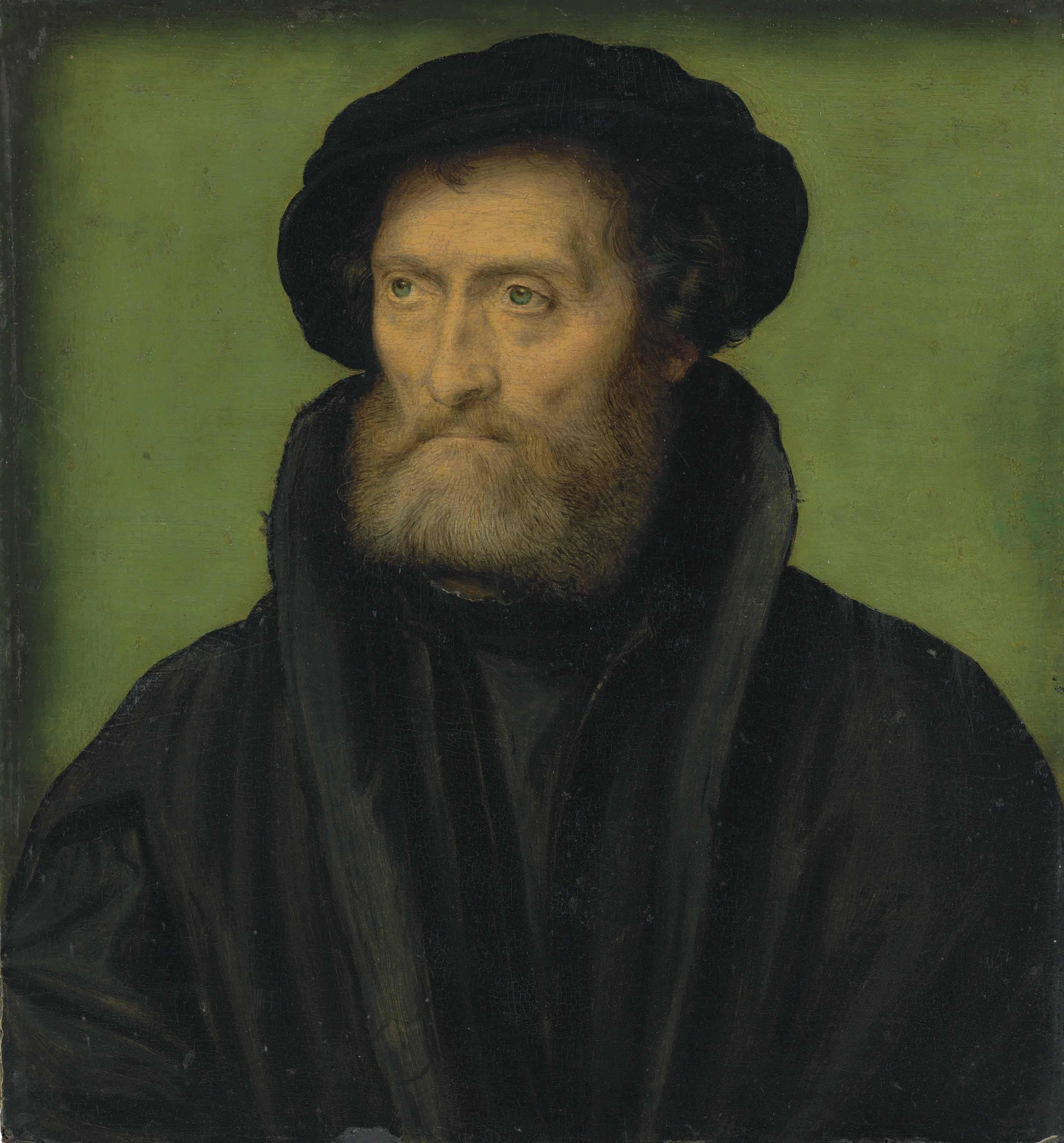 Corneille De La Haye - Portrait of a merchant, traditionally identified as Theodore Beza (1519-1605)
