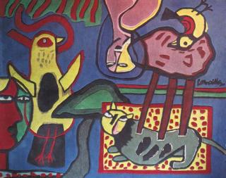 Corneille - Animals and a figure