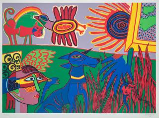 Corneille - Blue Fox, Trois visages (deux œuvres)