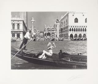 Cornel Lucas - Diana Dors In Mink Bikini, Venice, 1955 Newsreel Cameramen, 1951