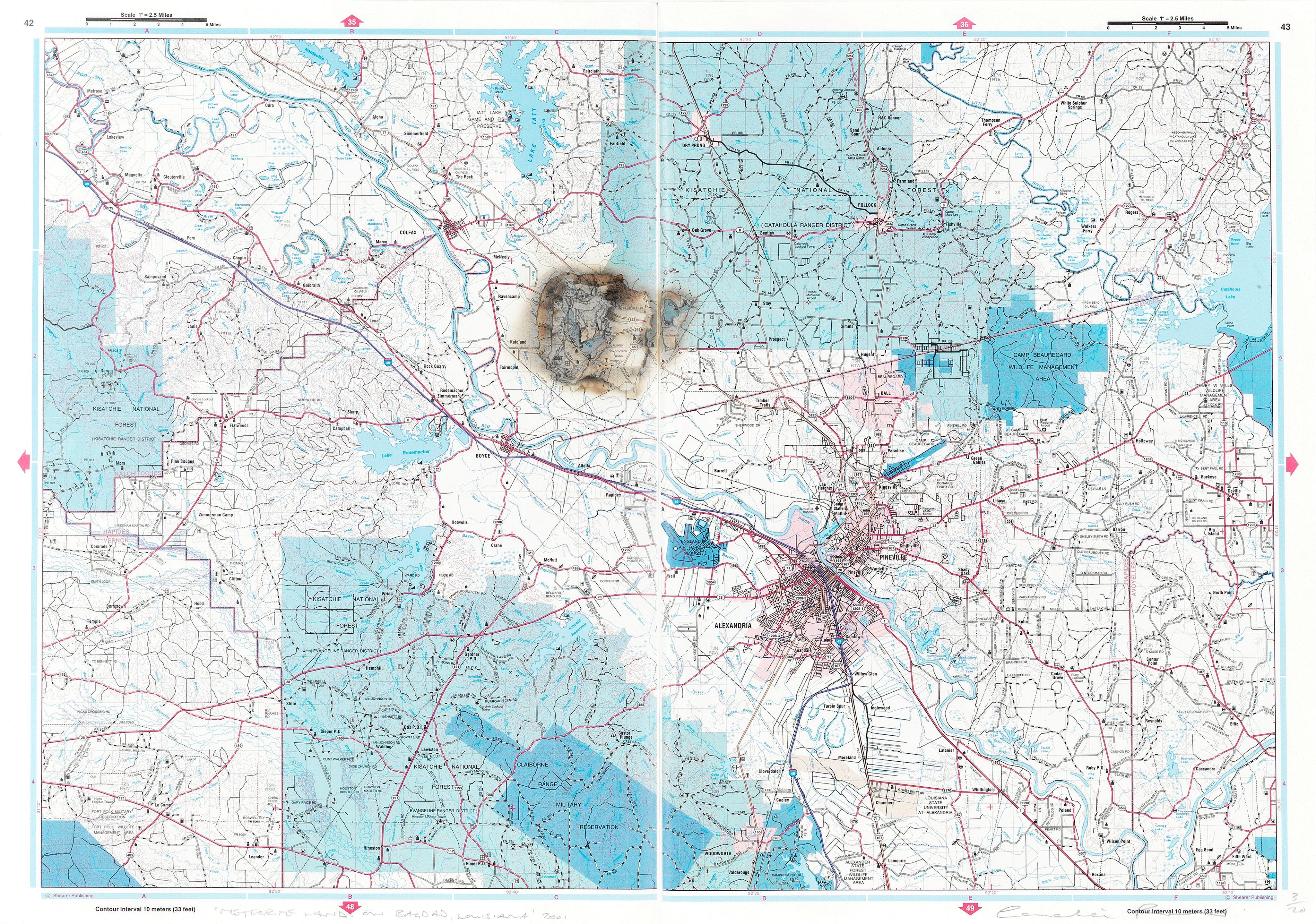 Cornelia Parker - Meteorite Lands On Baghdad, Louisiana