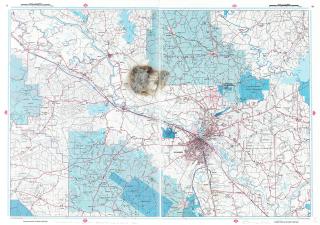 Cornelia Parker - Meteorite Lands on Baghdad, Louisiana