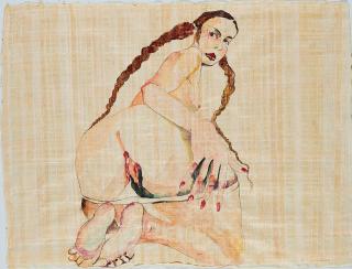 Cornelia Schleime - Ohne Titel (aus der Reihe: Leibeslust).