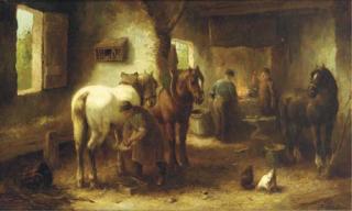Cornelis Bouter - In The Smithy