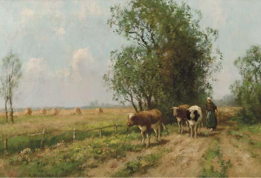 Cornelis Bouter - Leading the cattle to pasture
