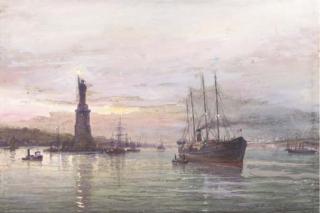 Cornelis Christiaan Dommelshuizen - The Statue of Liberty, New York