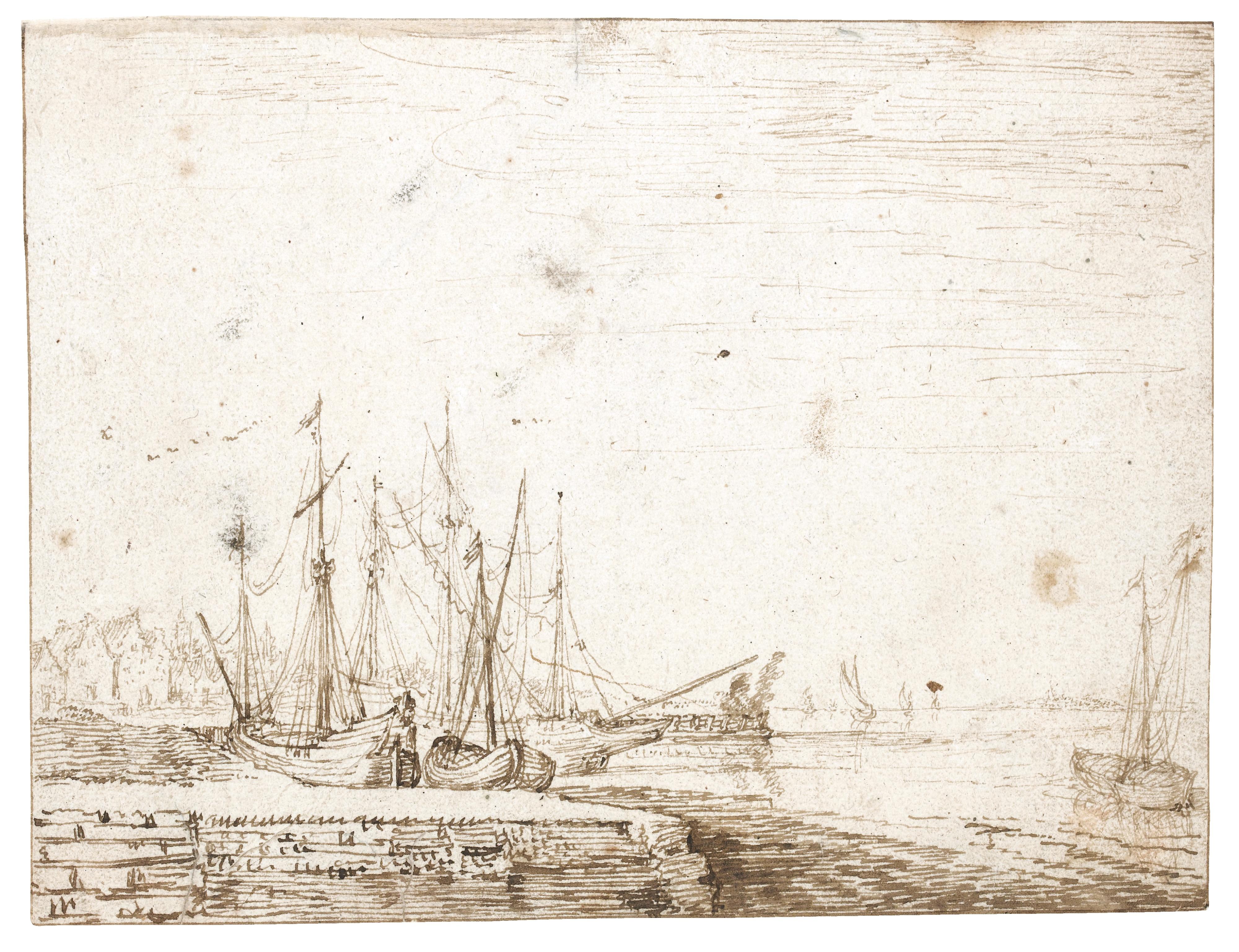 Cornelis Claesz. Van Wieringen - Harbour Scene With Shipping