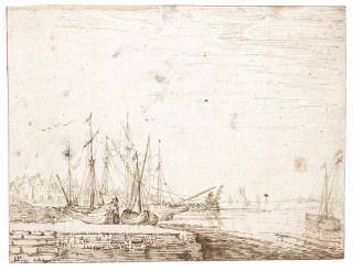 Cornelis Claesz. Van Wieringen - Harbour Scene With Shipping