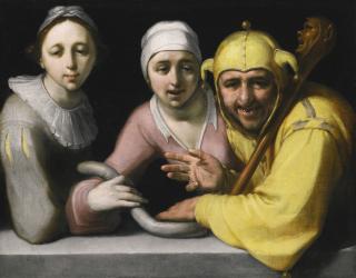 Cornelis Cornelisz. van Haarlem - A Fool With Two Women