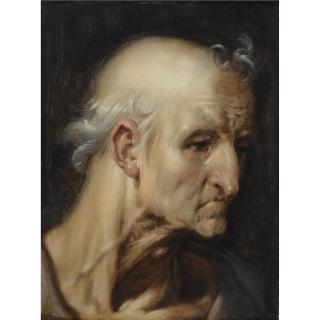 Cornelis Cornelisz. Van Haarlem - Study Of The Head Of An Old Man