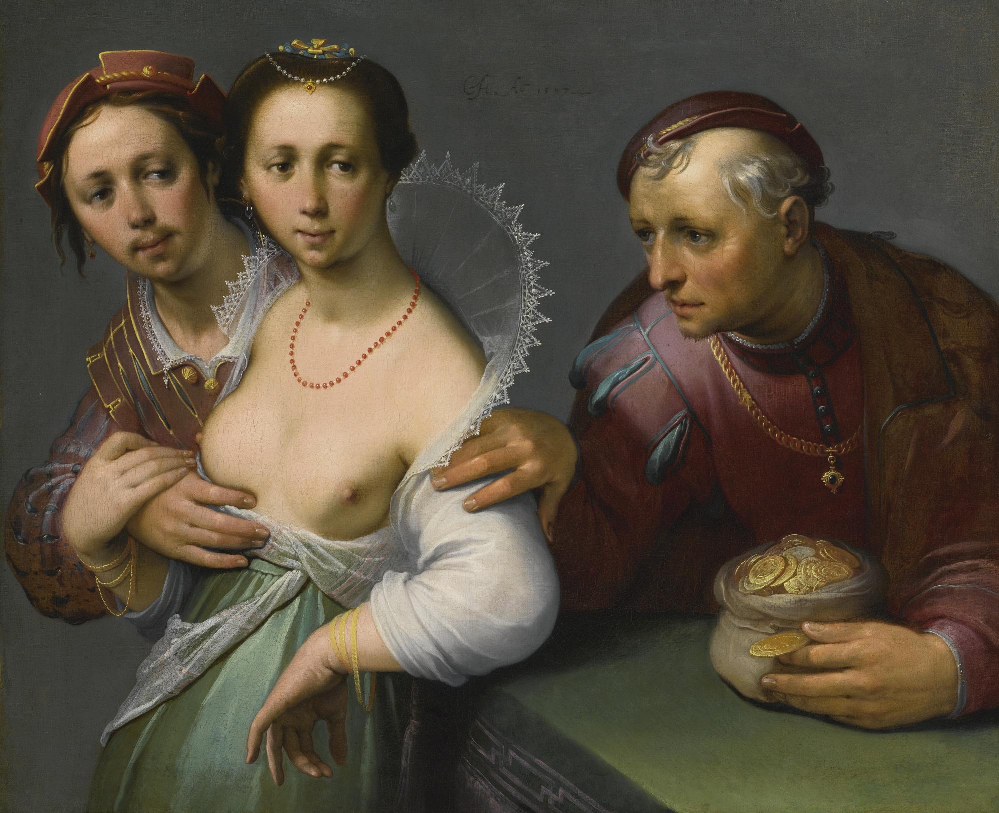 Cornelis Cornelisz. Van Haarlem - The Choice Between Young And Old