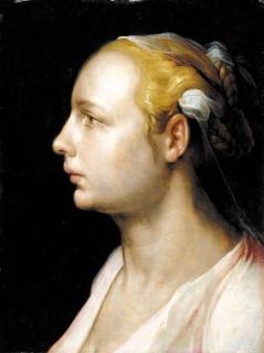 Cornelis Cornelisz. - Head of a woman, in profile