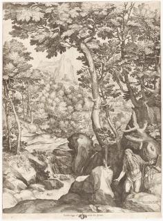 Cornelis Cort - Der heilige Hieronymus in der Wildnis