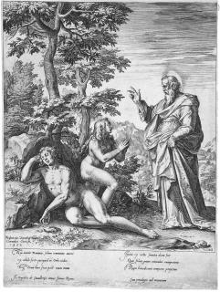 Cornelis Cort - Die Erschaffung der Eva.