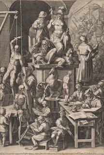 Cornelis Cort - L\'accademia di belle arti 1578