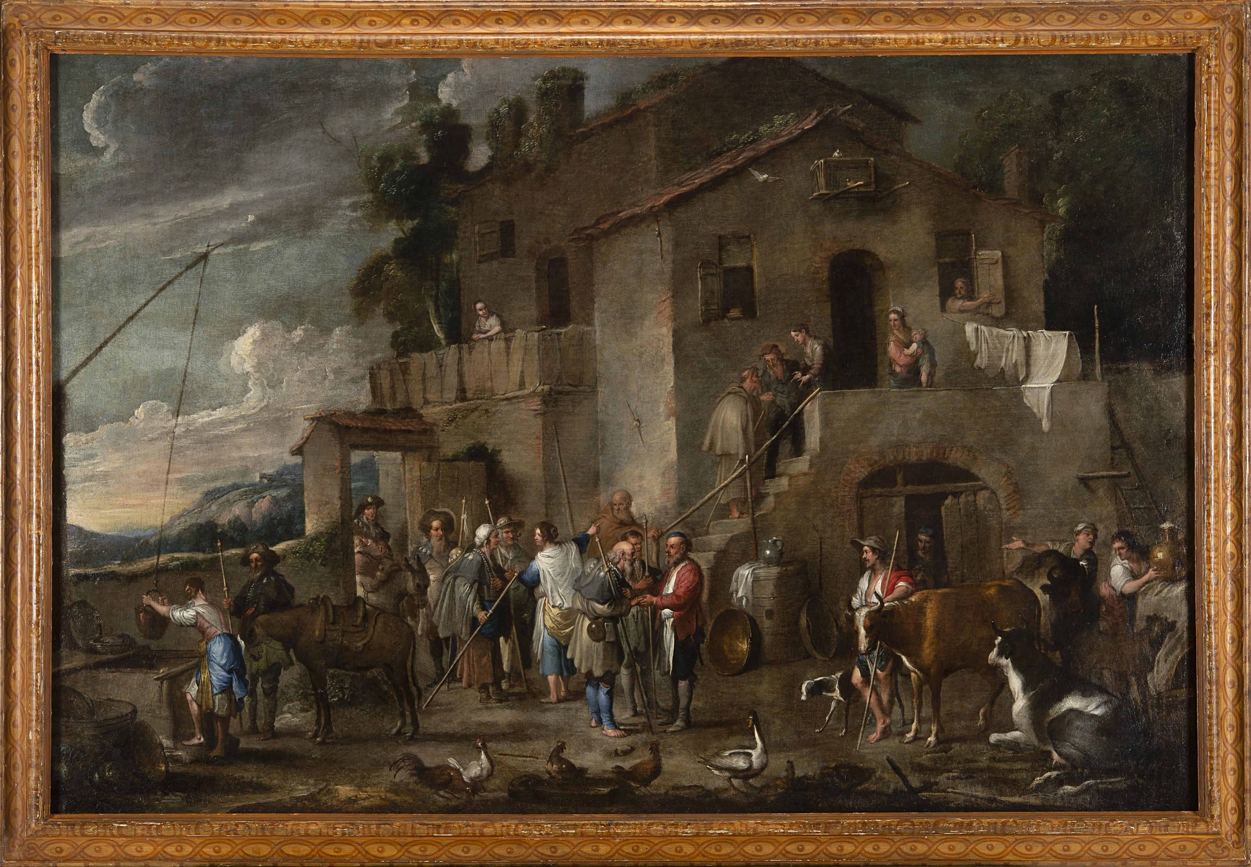 Cornelis De Wael - Sheltering pilgrims (one of the Seven Acts of Mercy), 1640\'s