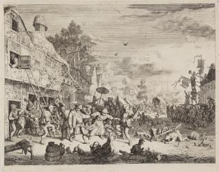 Cornelis Dusart - Das große Dorffest.