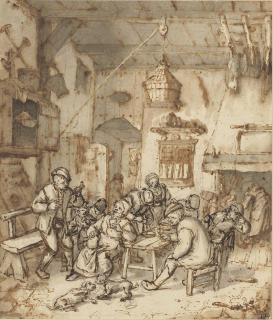 Cornelis Dusart - Peasants In A Tavern