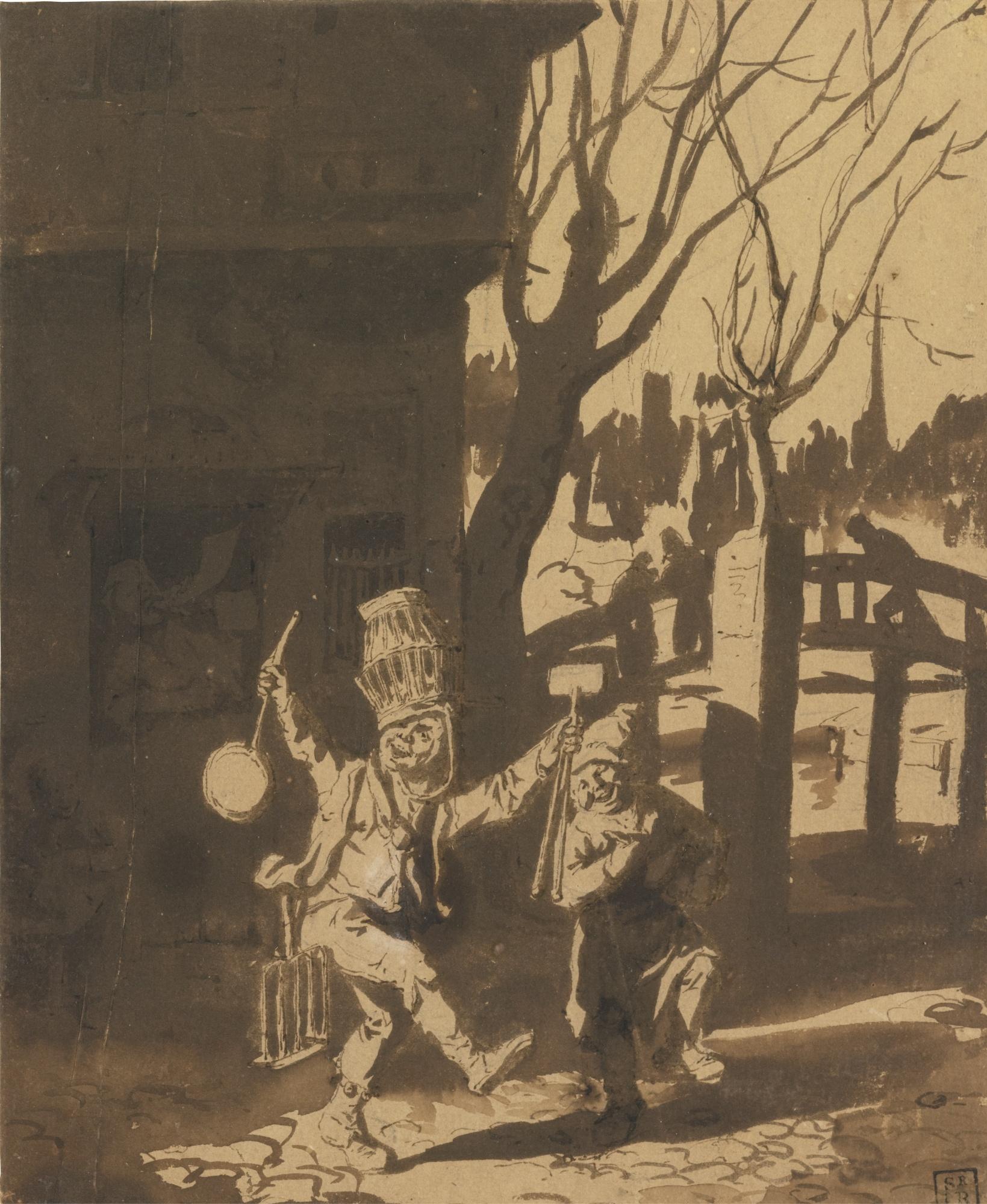 Cornelis Dusart - The Baker\'S Children Playing