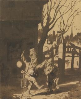 Cornelis Dusart - The Baker\'S Children Playing