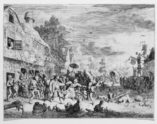 Cornelis Dusart - The large village Fair (B., Dut., Holl. 16)