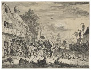 Cornelis Dusart - The Large Village Fair