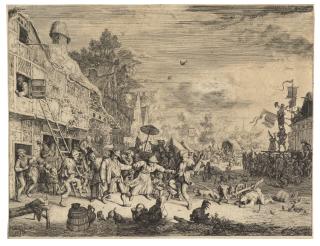 Cornelis Dusart - The Large Village Fair