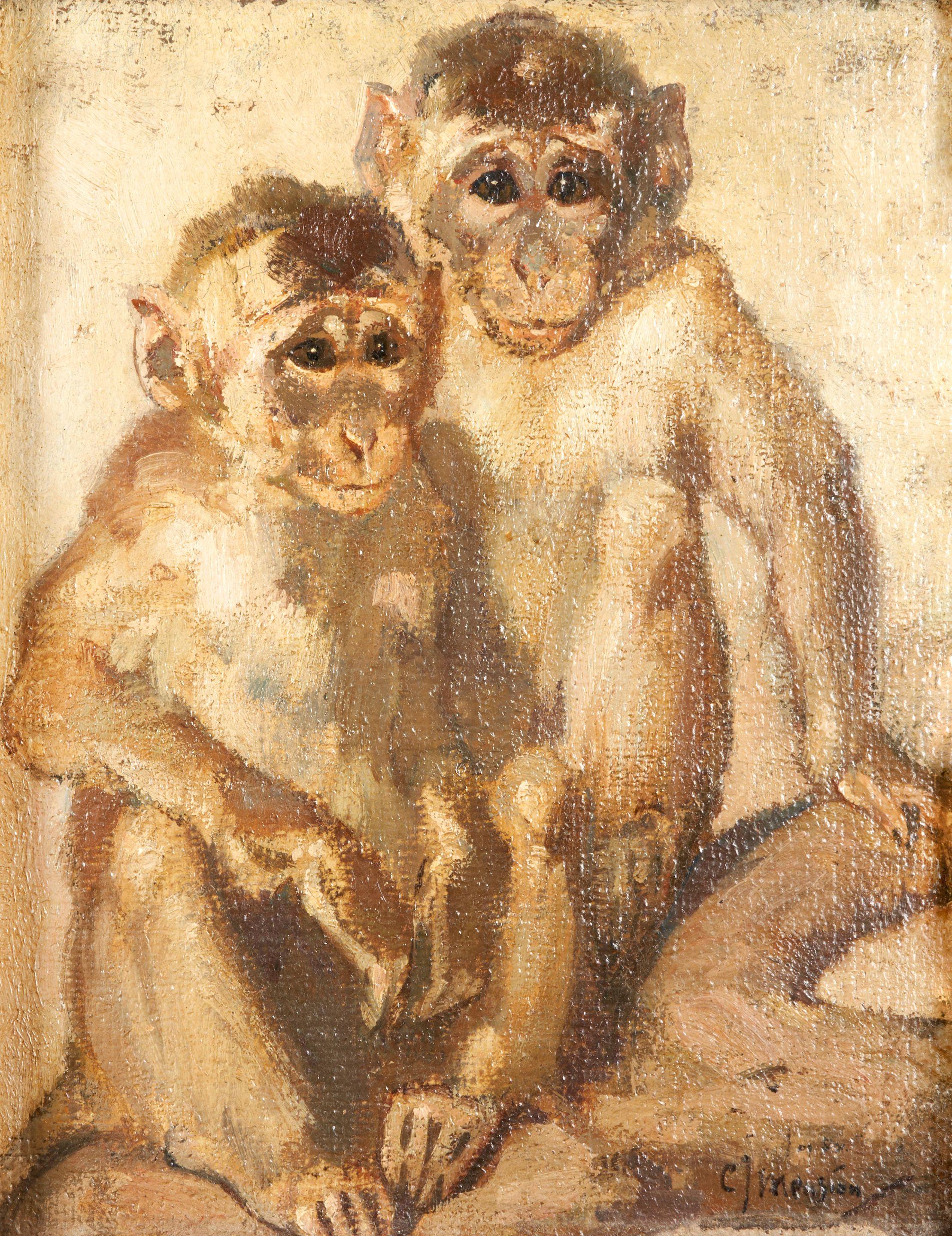 Cornelis Jan Mension - Two Monkeys