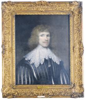 Cornelis Jonson van Ceulen - Portrait of a gentleman, bust-length, said to be Lucius Carey, Second Viscount Falkland