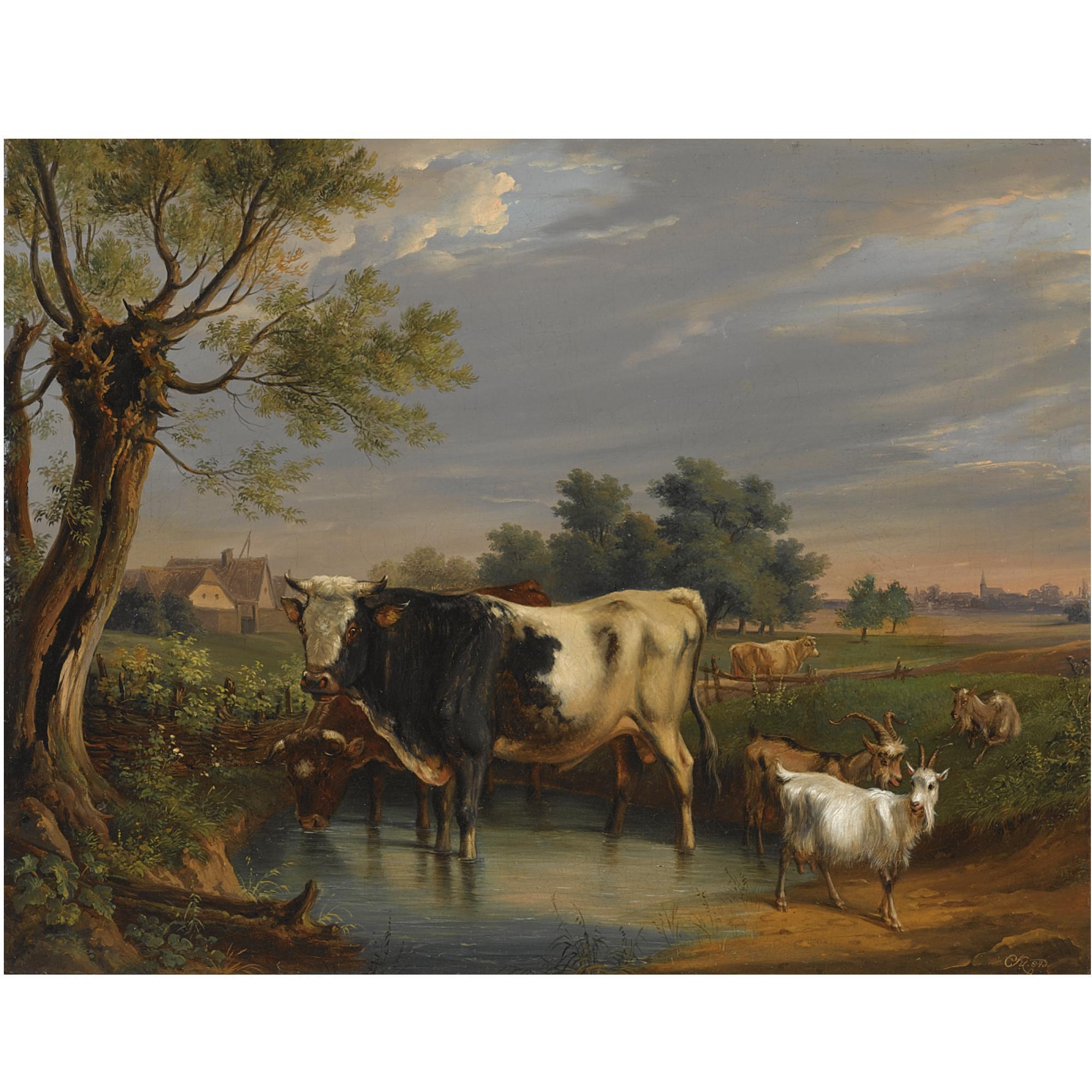 Cornelis Kimmel - Cattle In A Summer Landscape