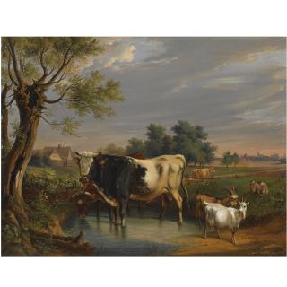 Cornelis Kimmel - Cattle In A Summer Landscape