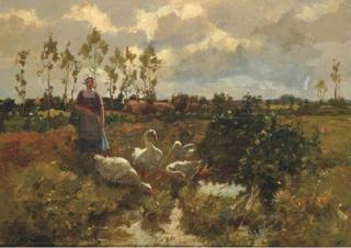 Cornelis Koppenol - Minding the geese