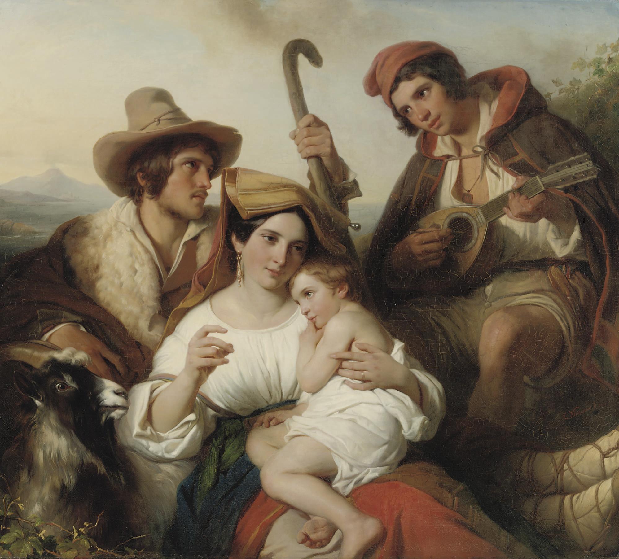 Cornelis Kruseman - Savoyards et Italiennes: the musical gathering