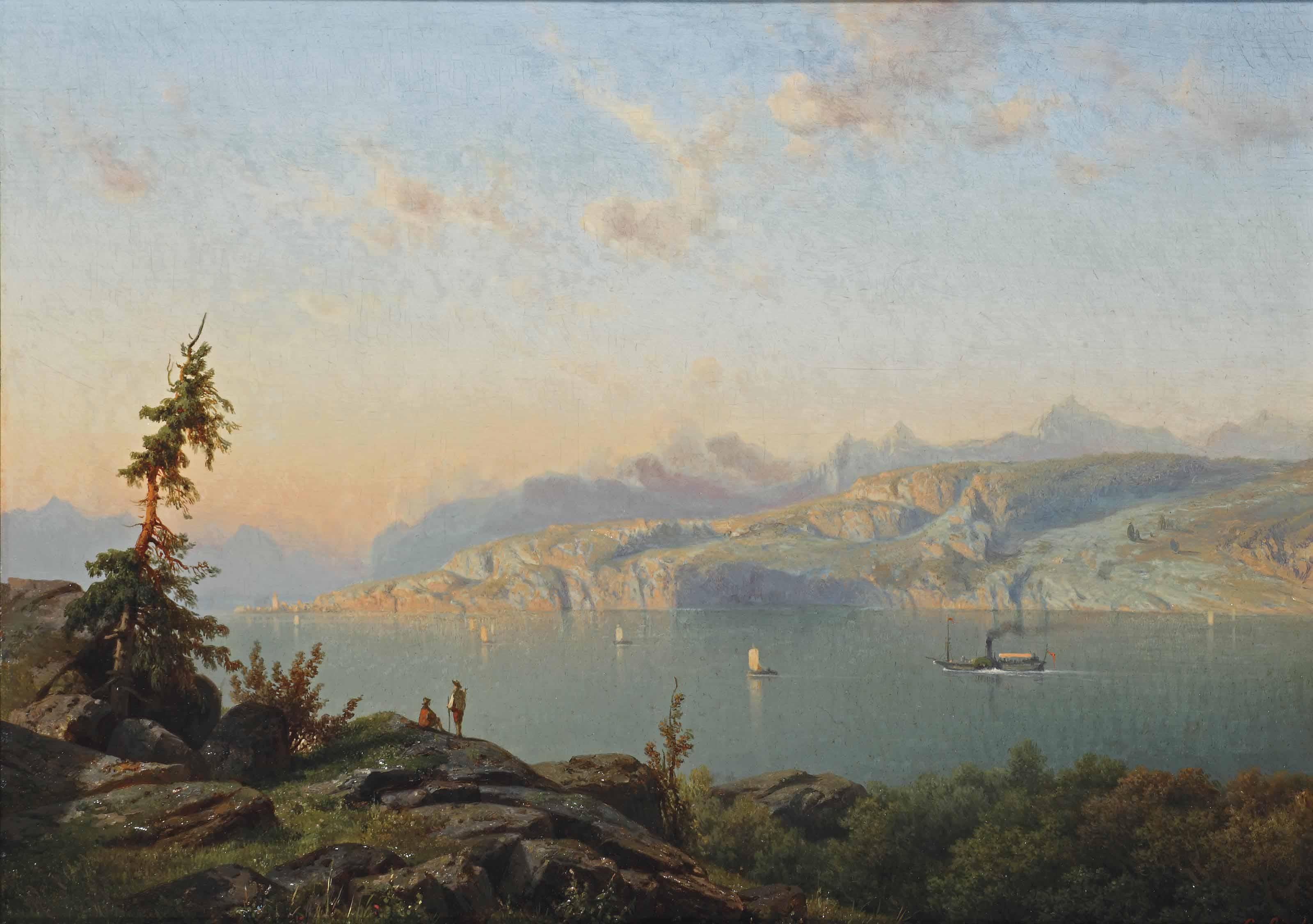 Cornelis Lieste - A Mountain Lake