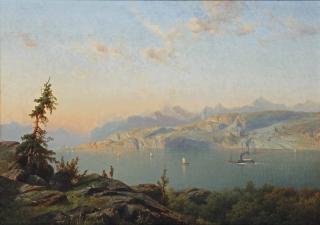 Cornelis Lieste - A Mountain Lake