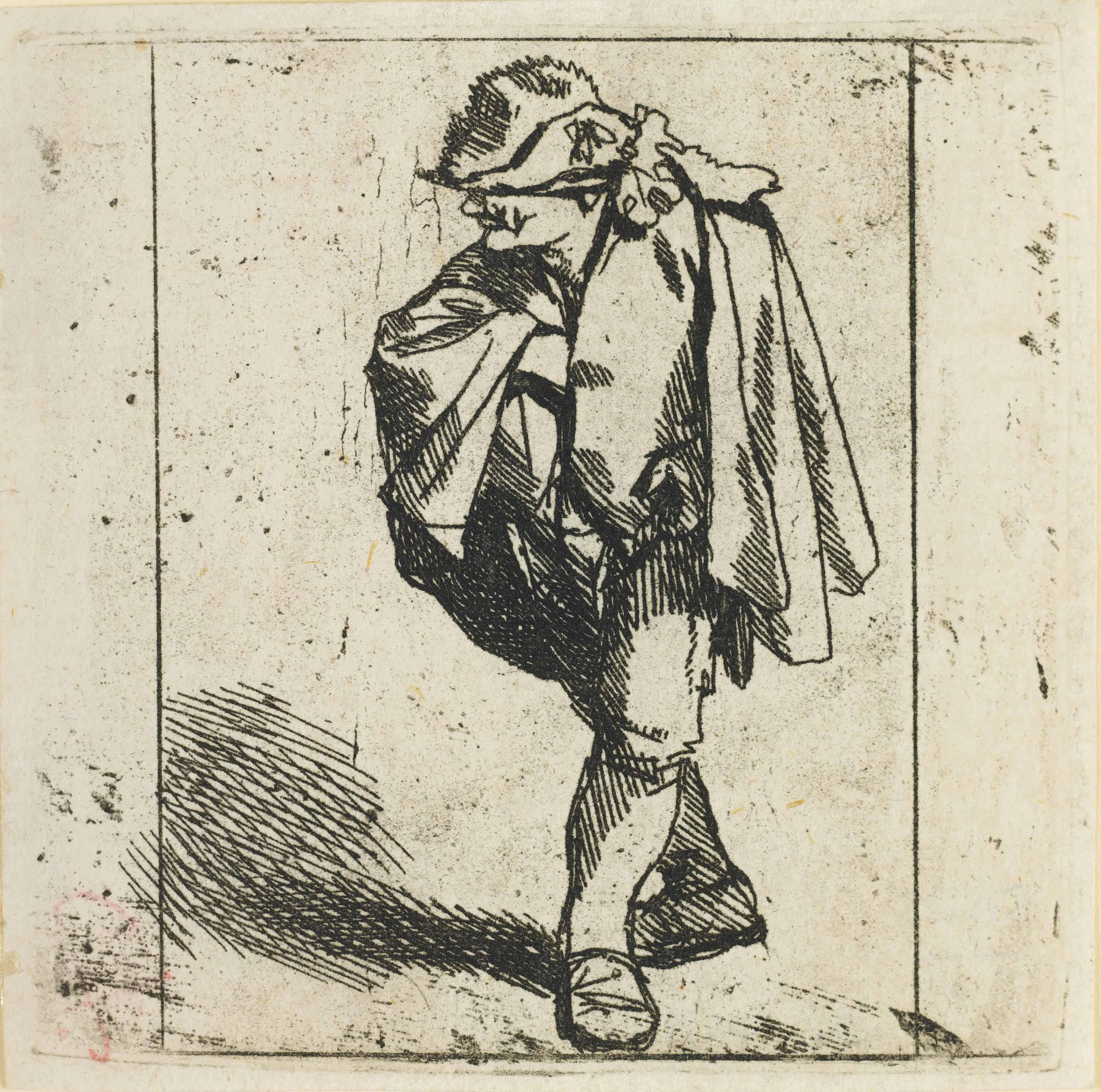 Cornelis Pietersz. Bega - Man With His Hand In His Coat