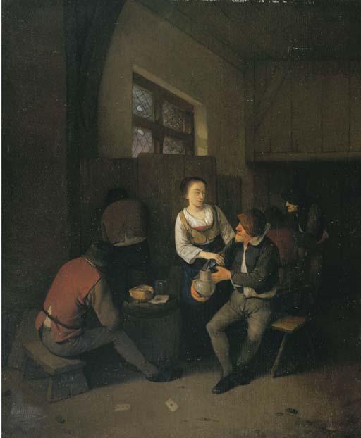 Cornelis Pietersz. Bega - Peasants in a tavern
