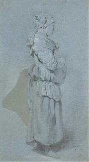 Cornelis Pieterz. Bega - Une paysanne de profil à droite