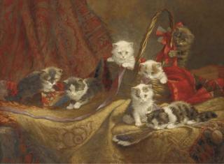 Cornelis Raaphorst - Fascinated felines