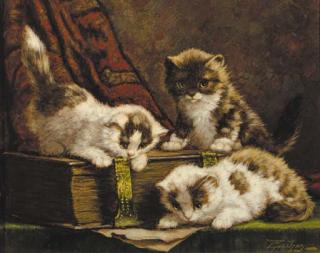 Cornelis Raaphorst - Playfull Kittens